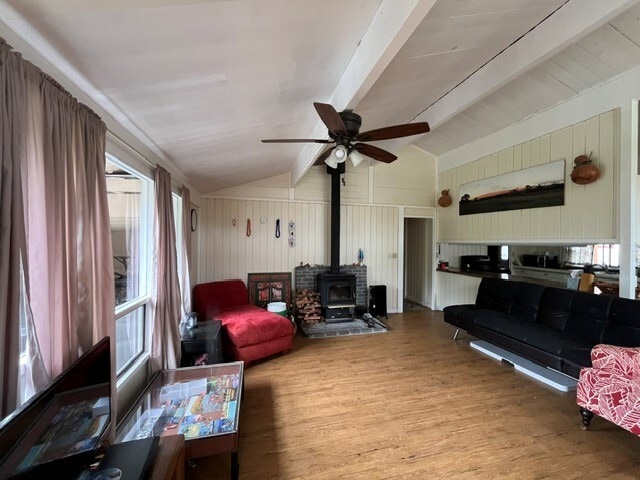 Open Living Room with Wood Stove Fireplace - 99-1808 Painiu Loop