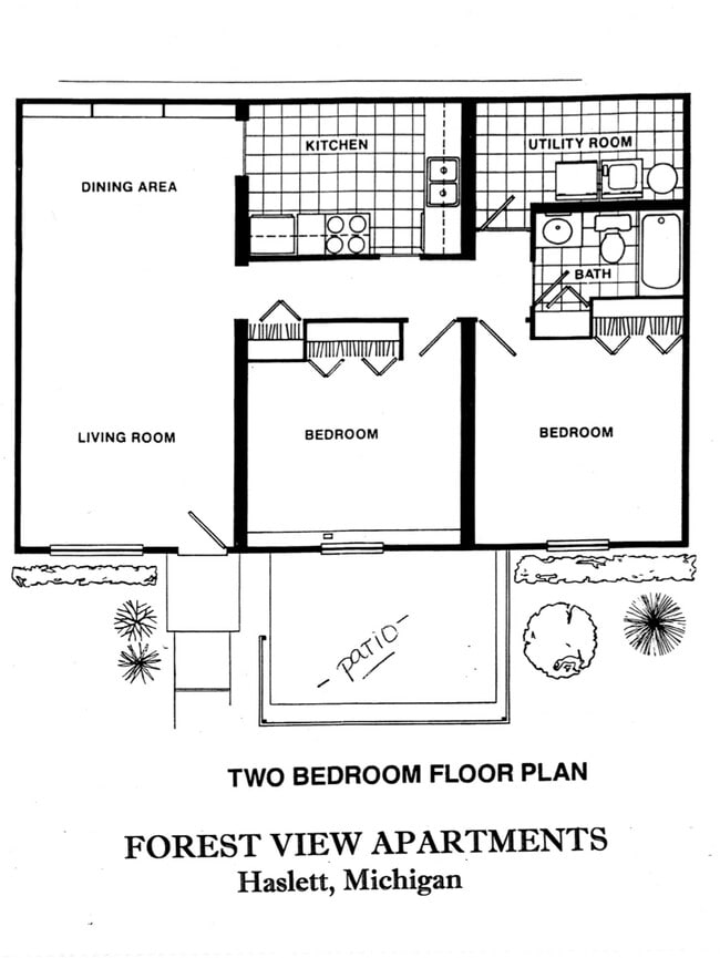 Floorplan - Forest View Apartments (Metro Lansing Investments LLC)