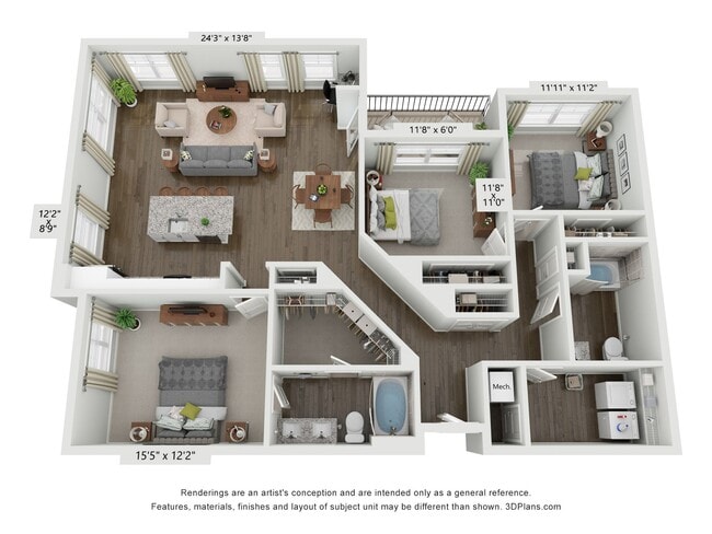 Floorplan - Meridian at Rogers Branch