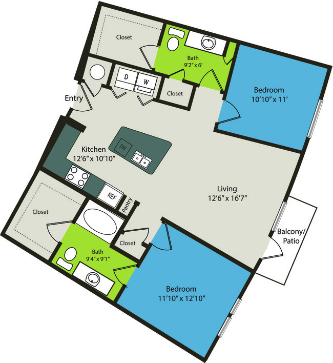 Floorplan - Waterford RiNo