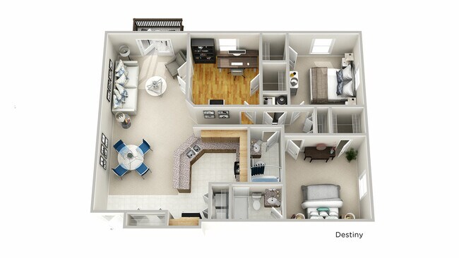 Destiny-3-bedroom-2-bathroom - The Q at Maitland