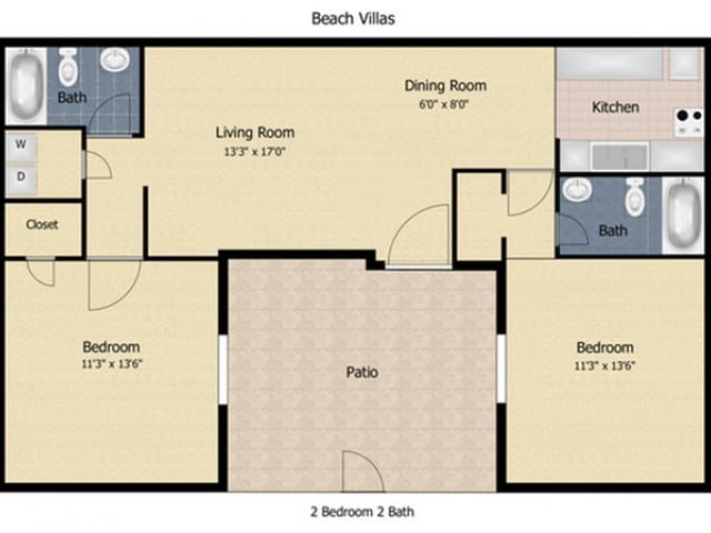 2 Bedroom Deluxe - Beach Villas