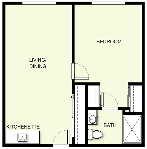 1BR/1BA - The Lodge at White Bear