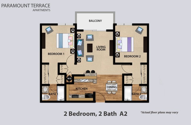 Floorplan - Paramount Terrace Apartments