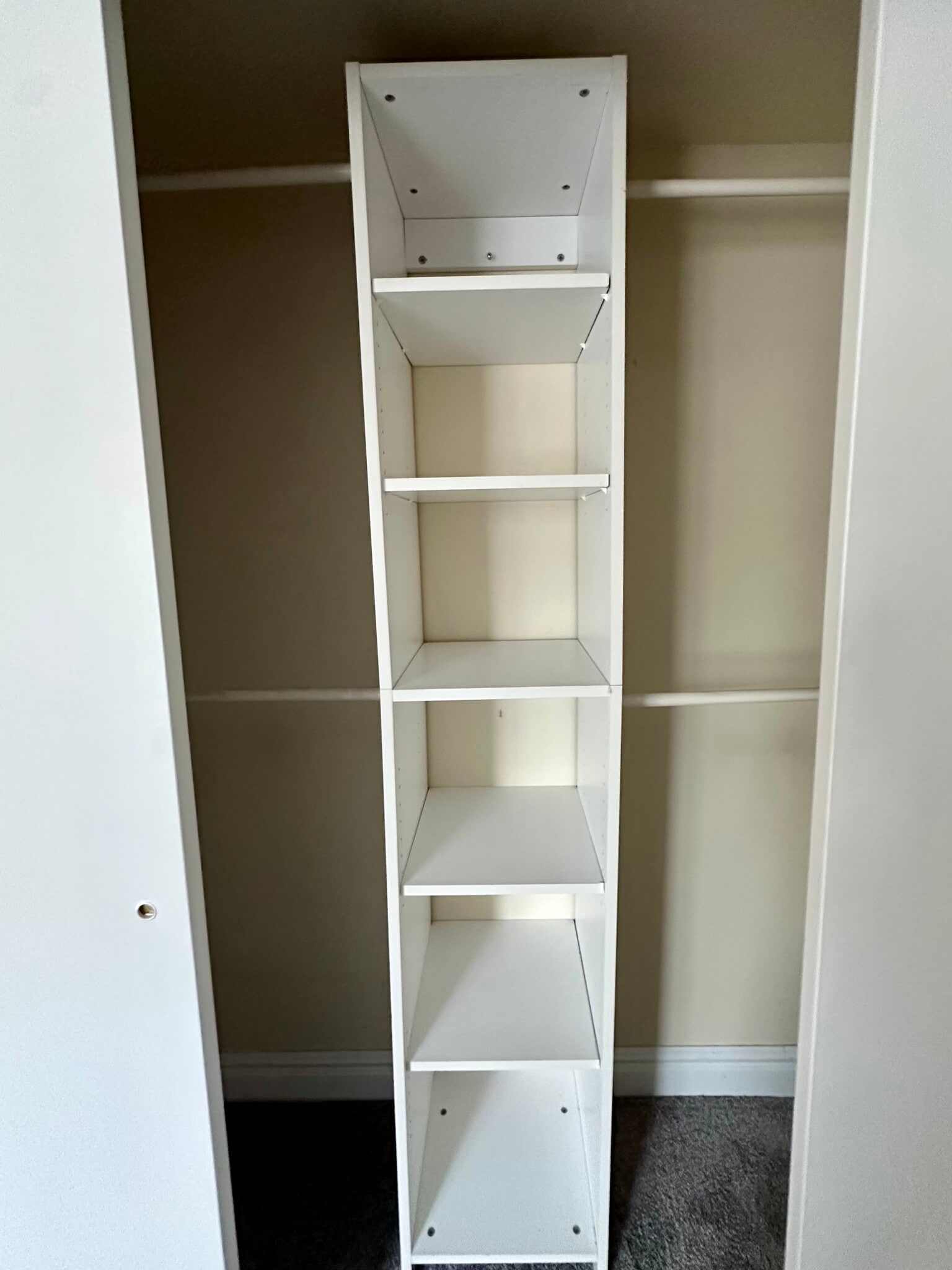 Bedroom closet - installed shelves and bars - 73 F St E