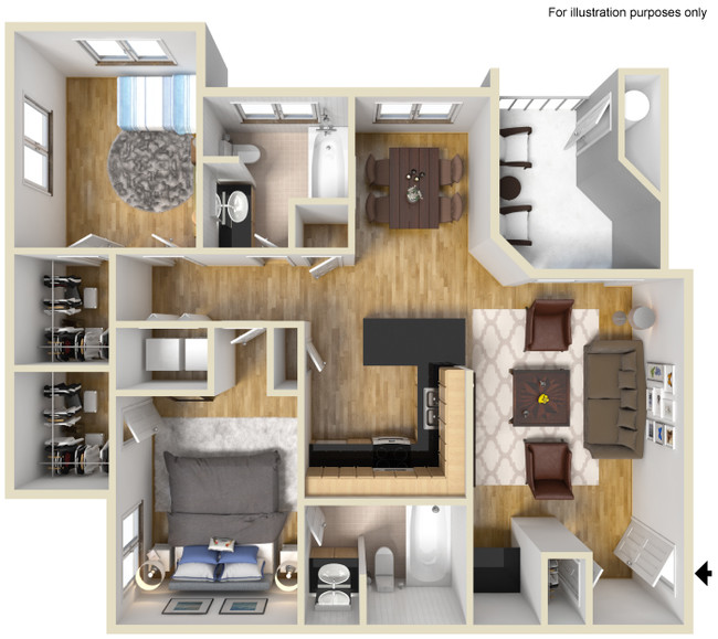 Floorplan - Mandalay Apartment Homes