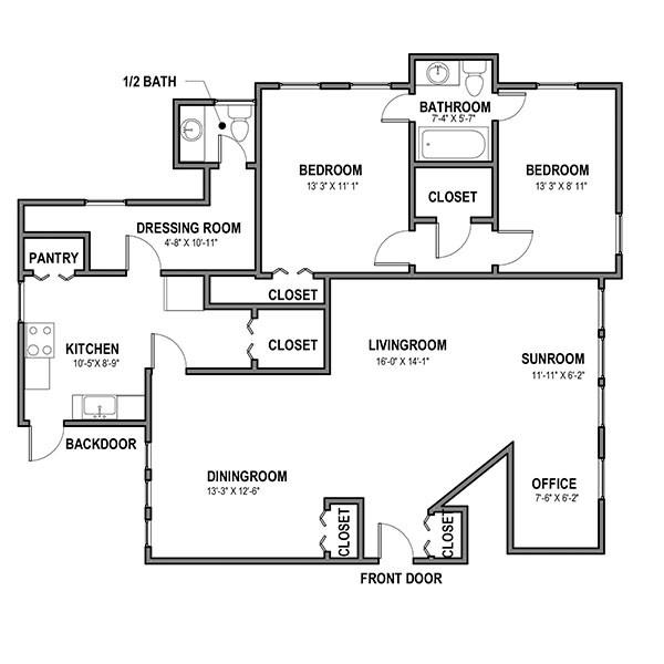 Floorplan - 5610 Elmer Street