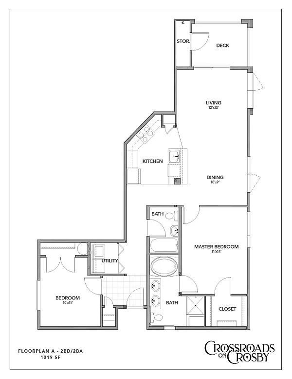 Floorplan - Crossroads on Crosby