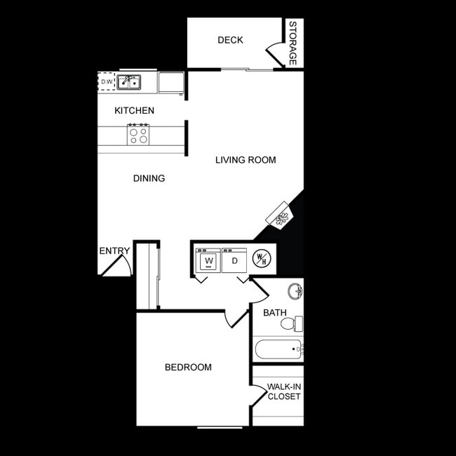 1BR/1BA - Parkwood Apartments