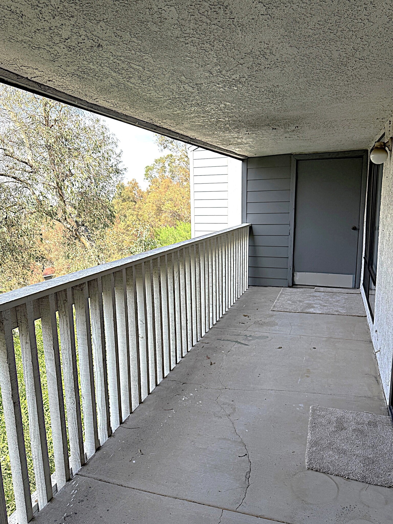 Huge balcony with storage closet off living room. - 545 S Ranch View Cir