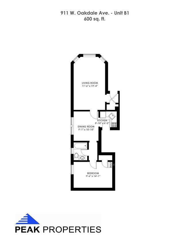Floorplan - 911 W. Oakdale Ave.