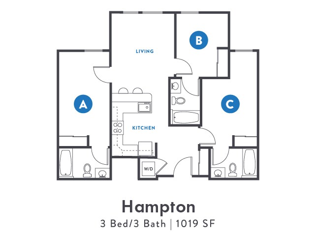 Hampton 3x3 1019 SF - Block 75