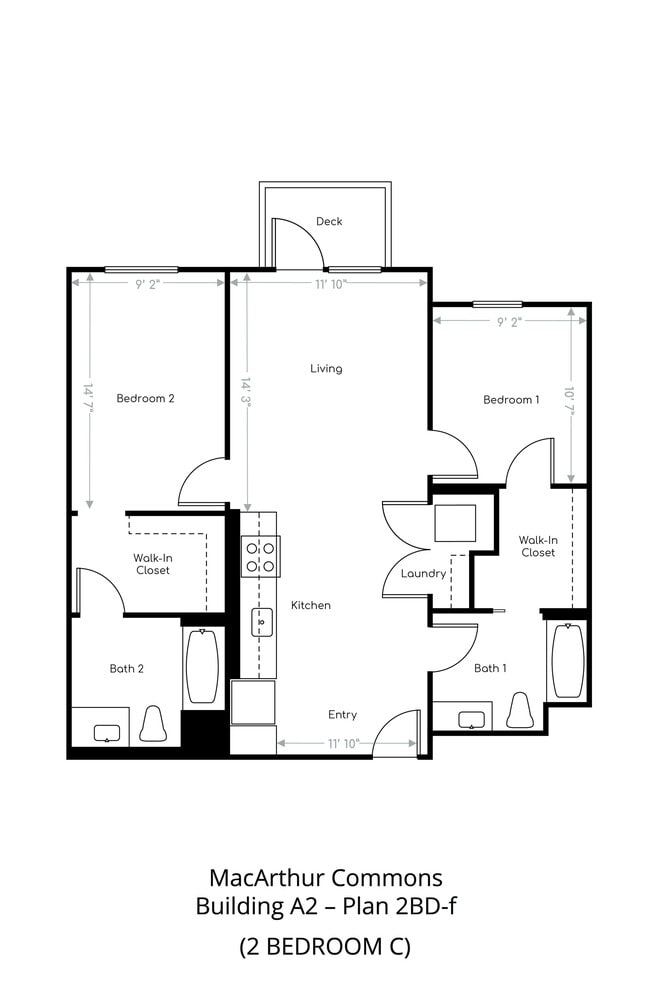 Two Bedroom C - MacArthur Commons