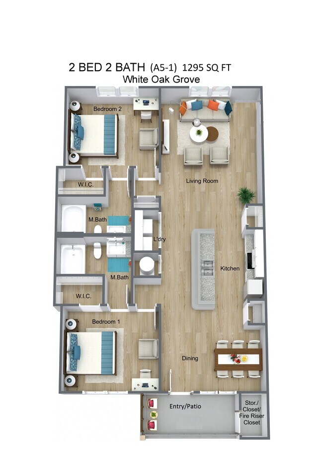 Floorplan - White Oak Grove Apartments