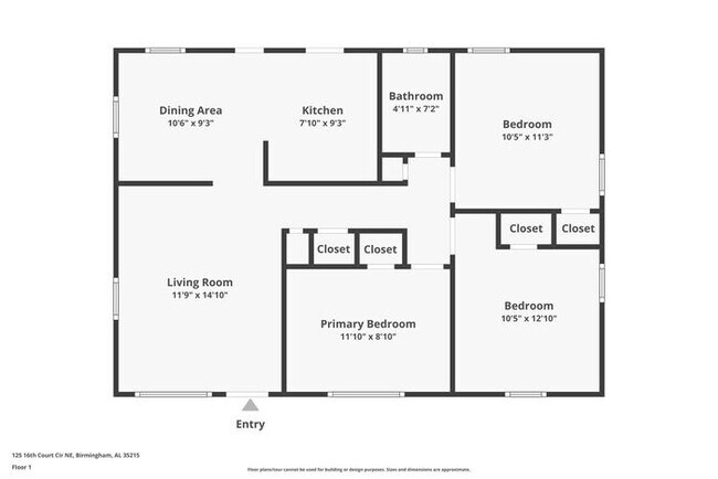 Primary Photo - $1,199! 3Bed/ 1 Bath House! North of Birmingham! Save 50% off the first full month's rent. Apply ...