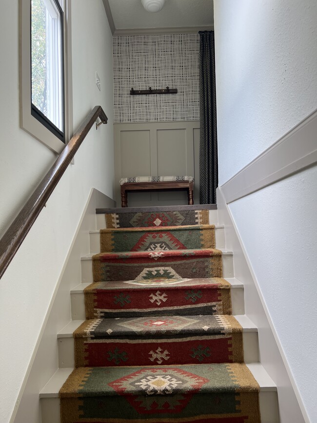 stairs leading to bedroom - 307 S Clark St