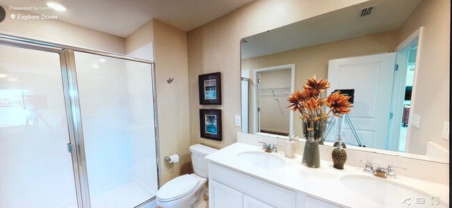 Master shower, photo from model house - 656 Tanaro Ln