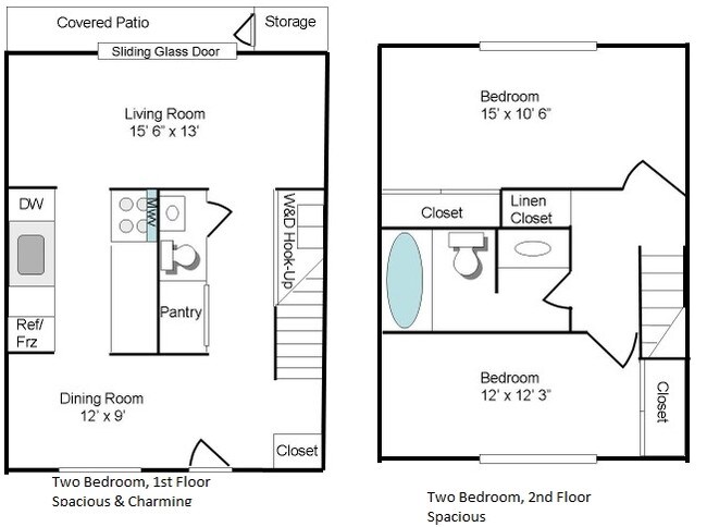 2br/1.5BA - Lakeplace