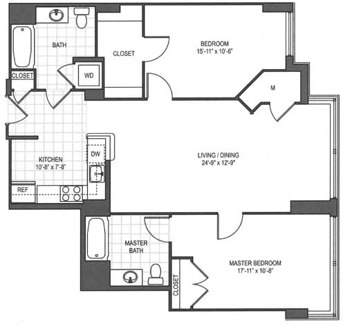 Floorplan - The Prime at Arlington Courthouse