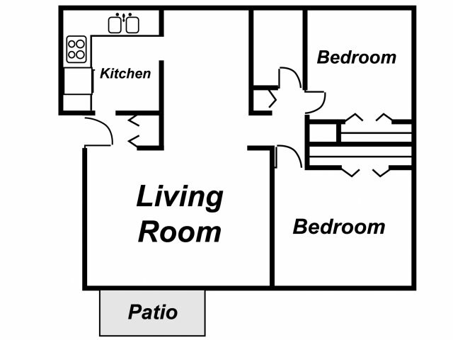 2BR/2BA - The Pines Apartments