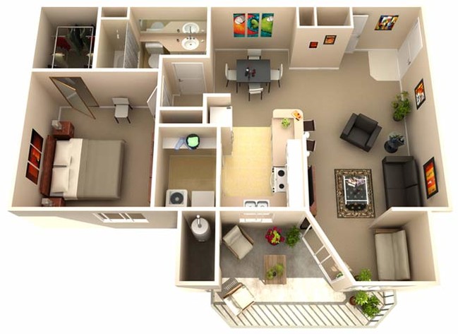 Floorplan - Rolling Oaks Apartment Homes