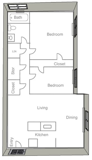 2BR/1BA - Valley Forge Apartments