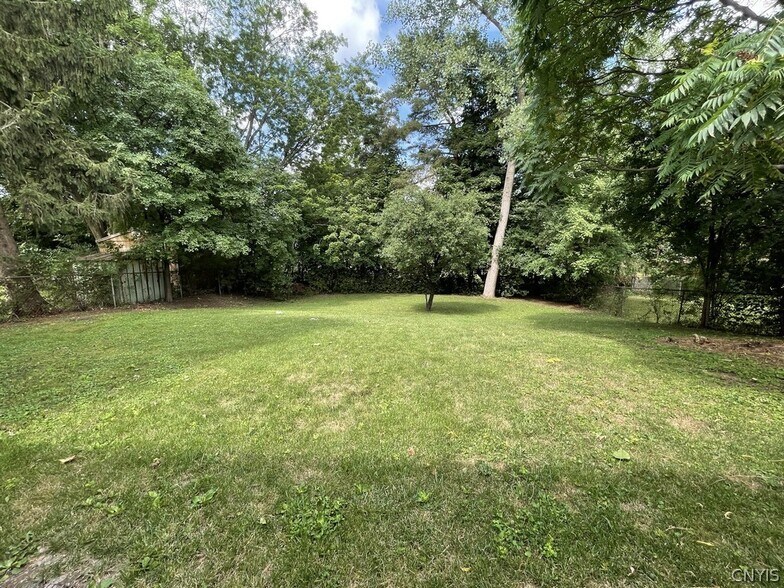 Fenced-in backyard - 109 Lansdale Rd