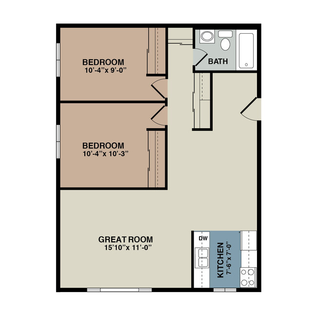 Floorplan - Lincoln Square Apartments