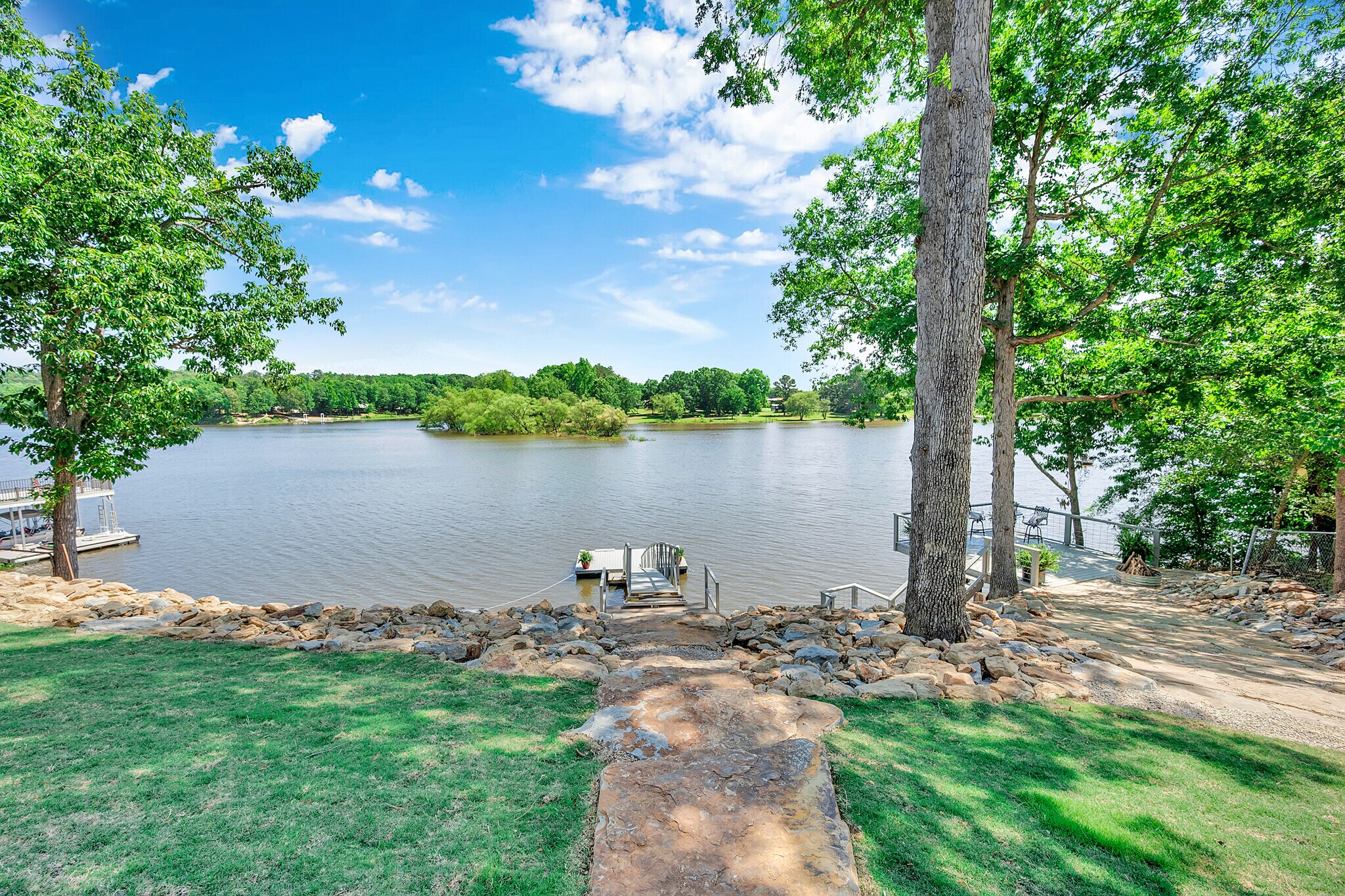 Lake view from back yard/master bedroom - 77 County Road 311