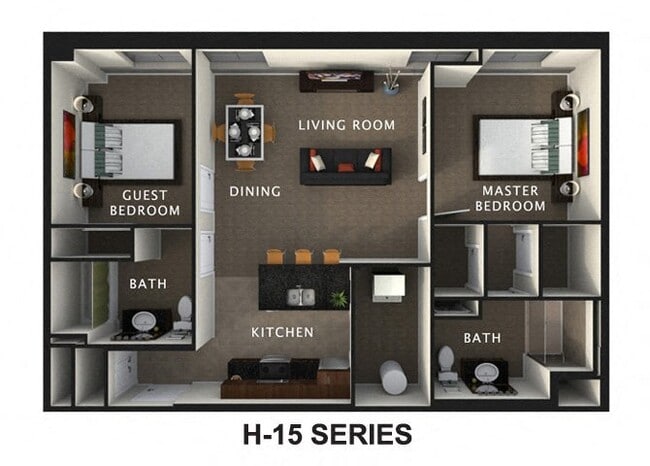 Floorplan - The Residences At Hanna