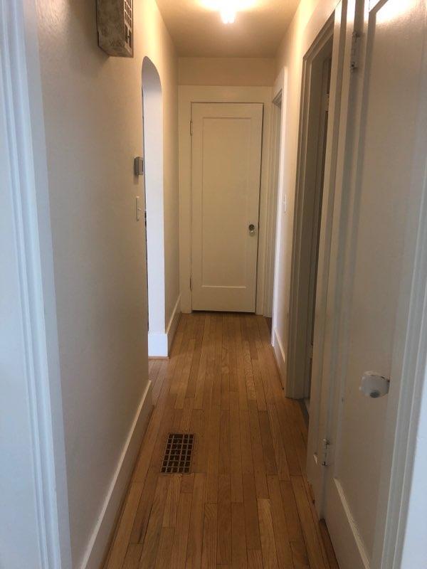 Halfway closer. Hardwoods throughout. This connects main Bedroom to living rm, kitchen, bath & b - 8528 SW 35th Ave