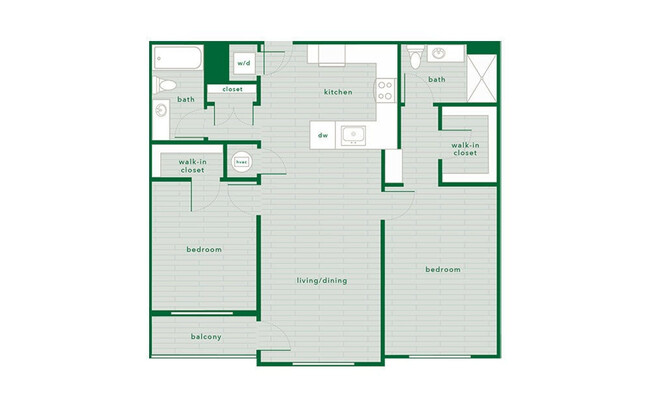 Floorplan - The Piedmont Raleigh