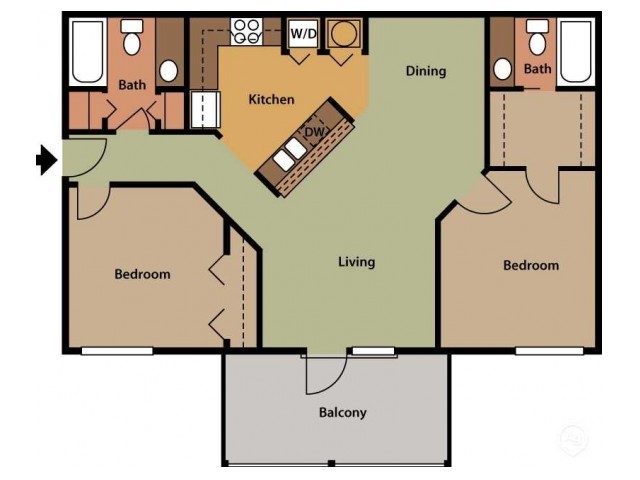 Two Bedroom Two Bath - Mode at Ballast Point