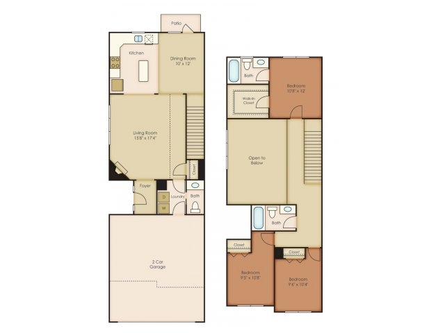 Floorplan - Brookline Townhomes