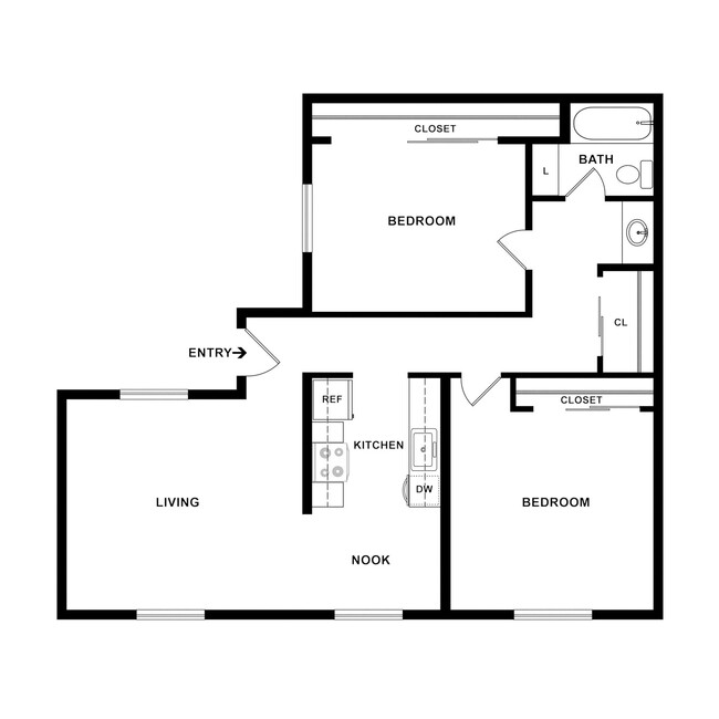 Floorplan - Windmill Place Apartments