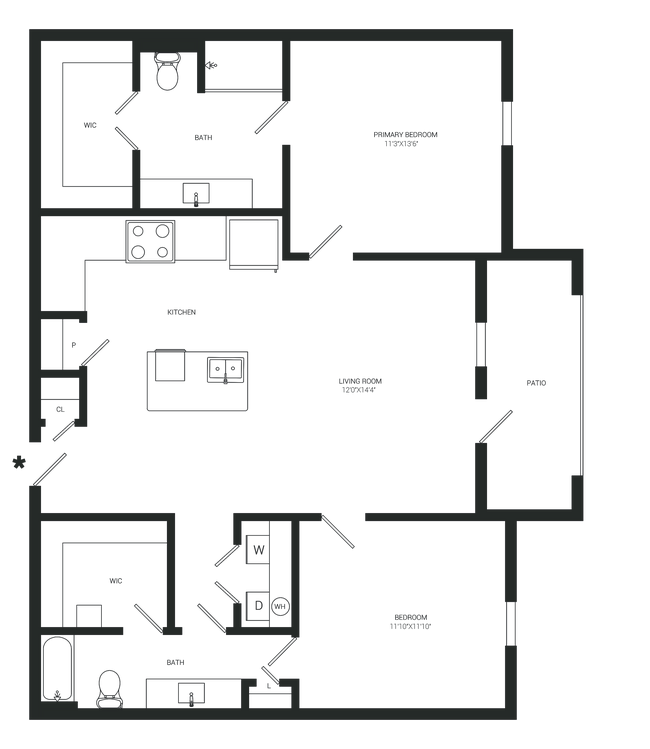 Floorplan - Gray Branch Apartments