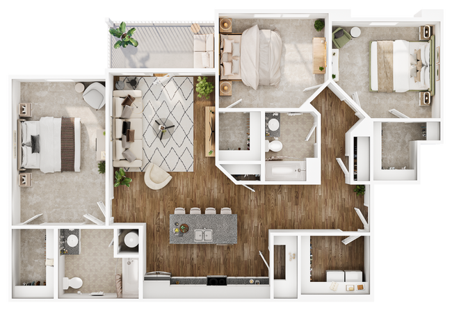 Floorplan - Hathaway at Lake Norman Apartments