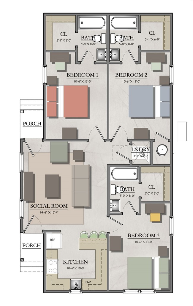 3BR/3BA 1 Story Cottage - Tradition at 777