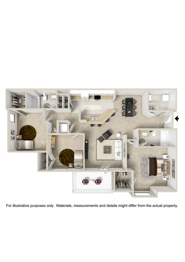 Floorplan - Highlands Apartment Homes