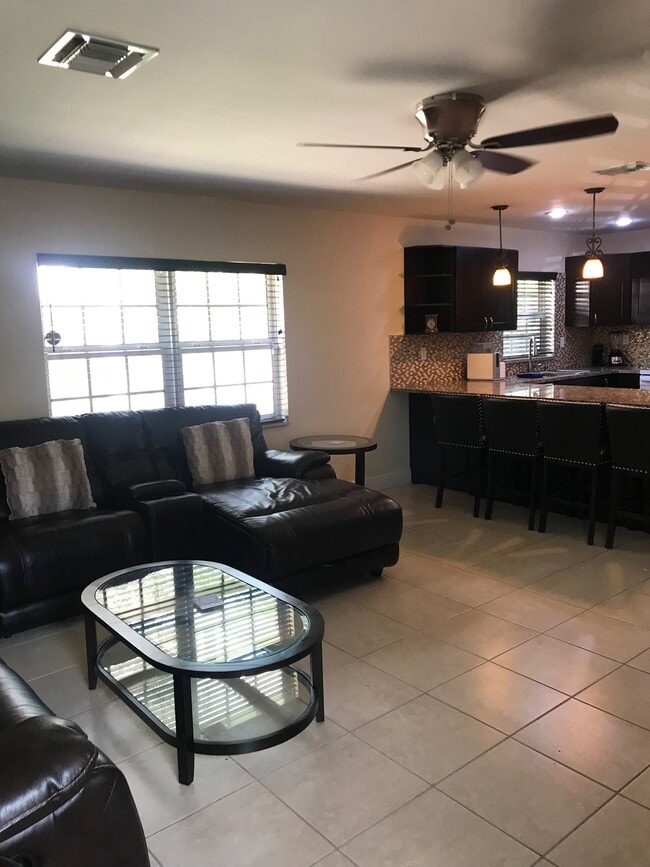 living room open to kitchen - 1473 NE 48th St