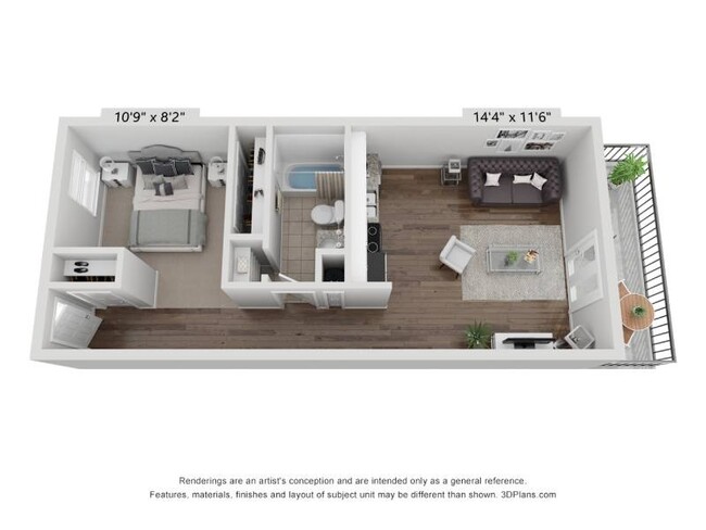 Floorplan - Wesley Place Apartments