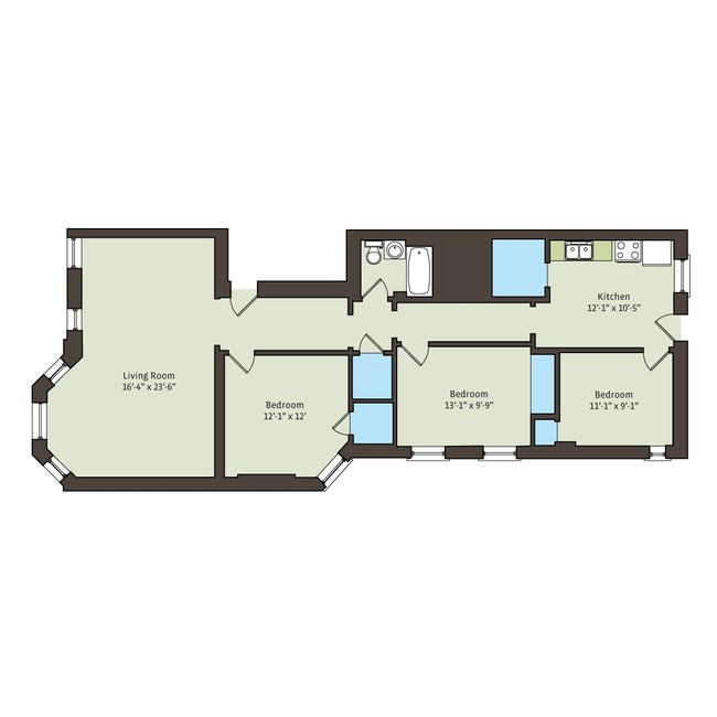 Floorplan - 5401-5403 S. Woodlawn Avenue