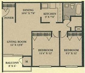 2BR/1BA - Cedar Ridge