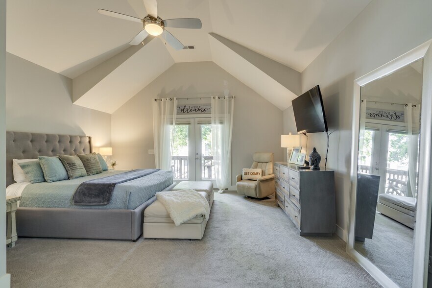 Master Bedroom with Walk out Covered Balcony - 1910 11th Ave N