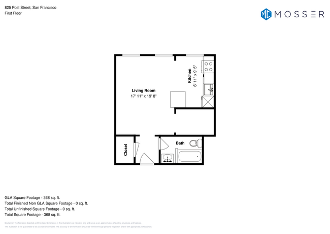 Floorplan - 825 Post St.