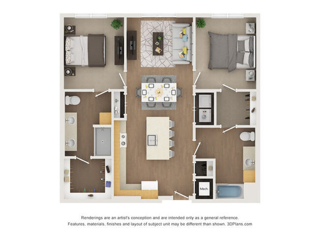 Floorplan - North Lights Apartments