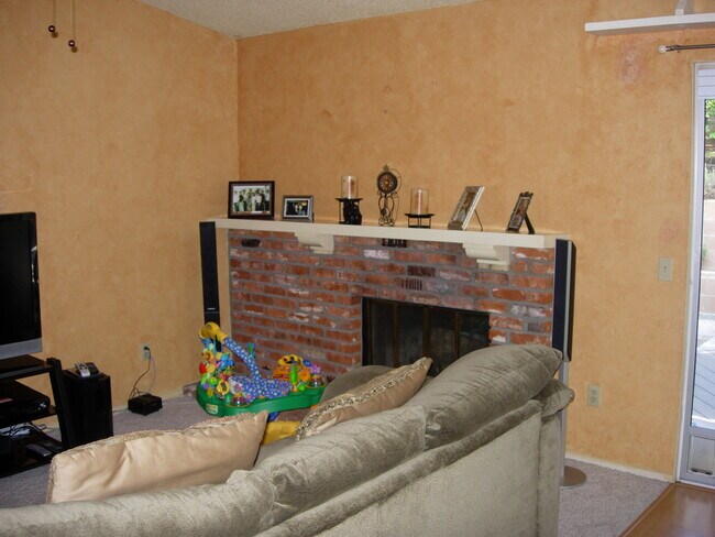 Family room and fireplace - 10750 Spyglass Dr