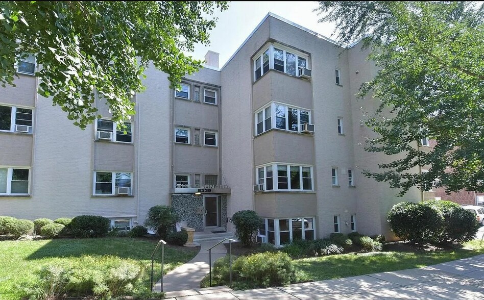 Front of building, with plenty of street parking - 2339 40th Pl NW