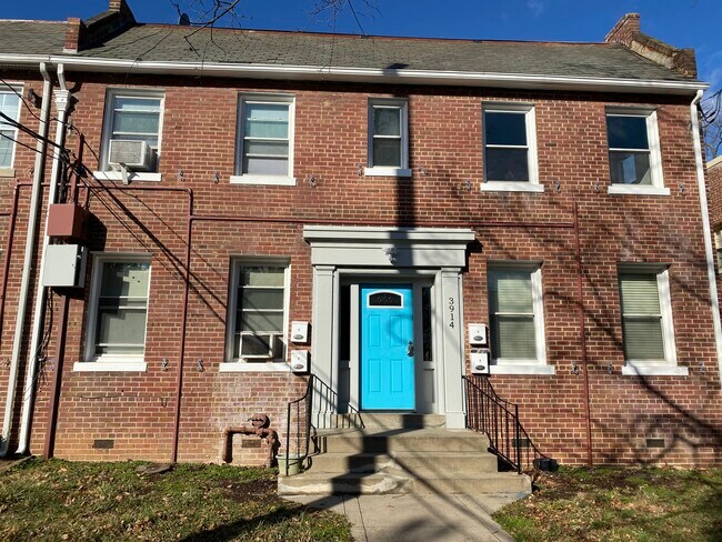 Building entrance, unit is on top left - 3914 9th St NE