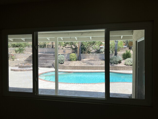 Backyard view from Dining Area - 282 Summit Rd